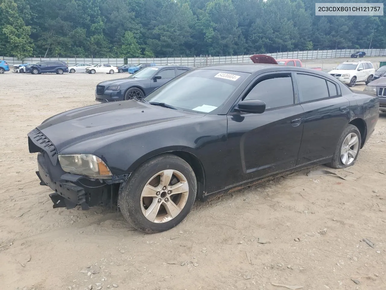 2012 Dodge Charger Se VIN: 2C3CDXBG1CH121757 Lot: 54536684