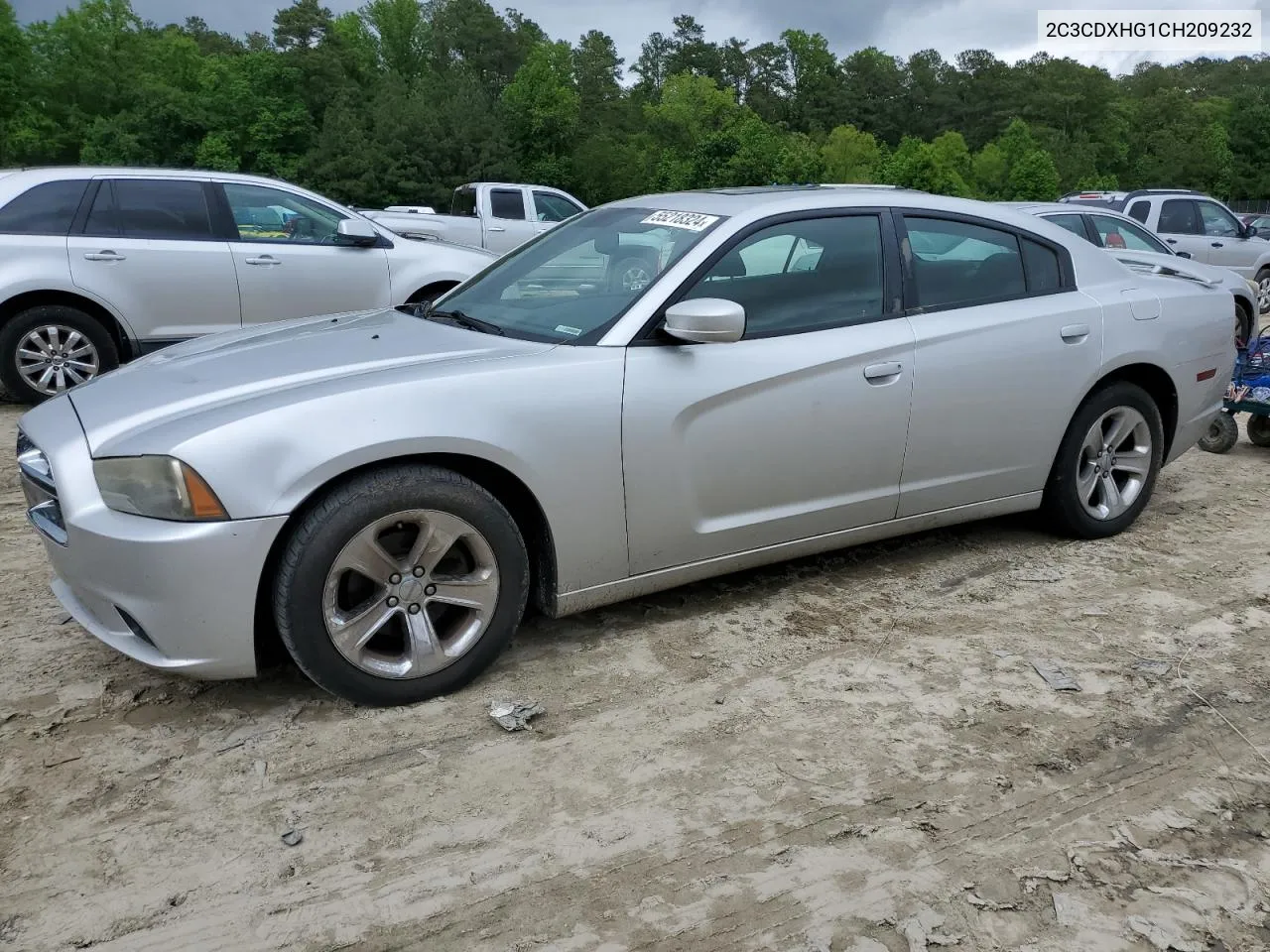 2012 Dodge Charger Sxt VIN: 2C3CDXHG1CH209232 Lot: 55218324