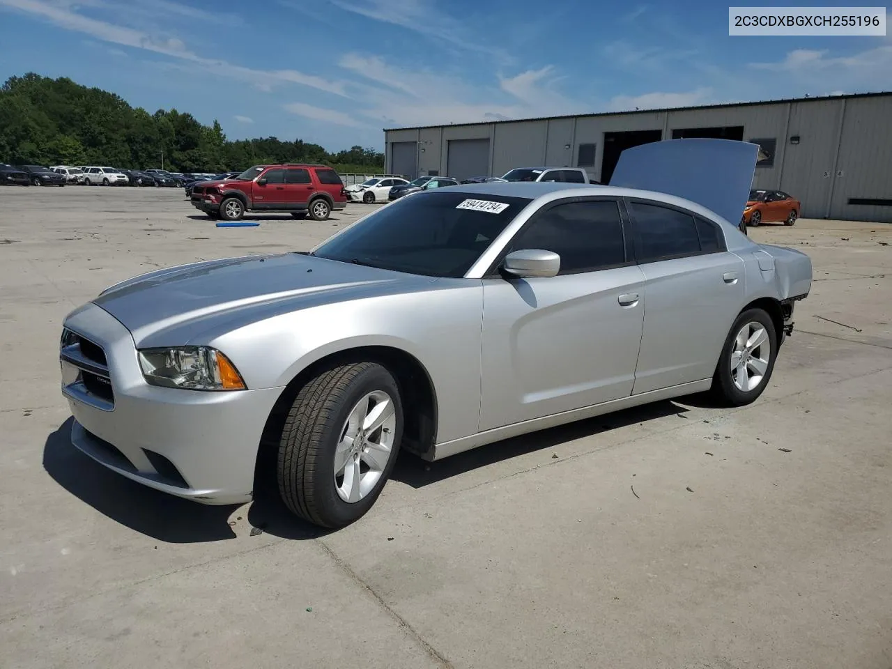 2012 Dodge Charger Se VIN: 2C3CDXBGXCH255196 Lot: 59414734