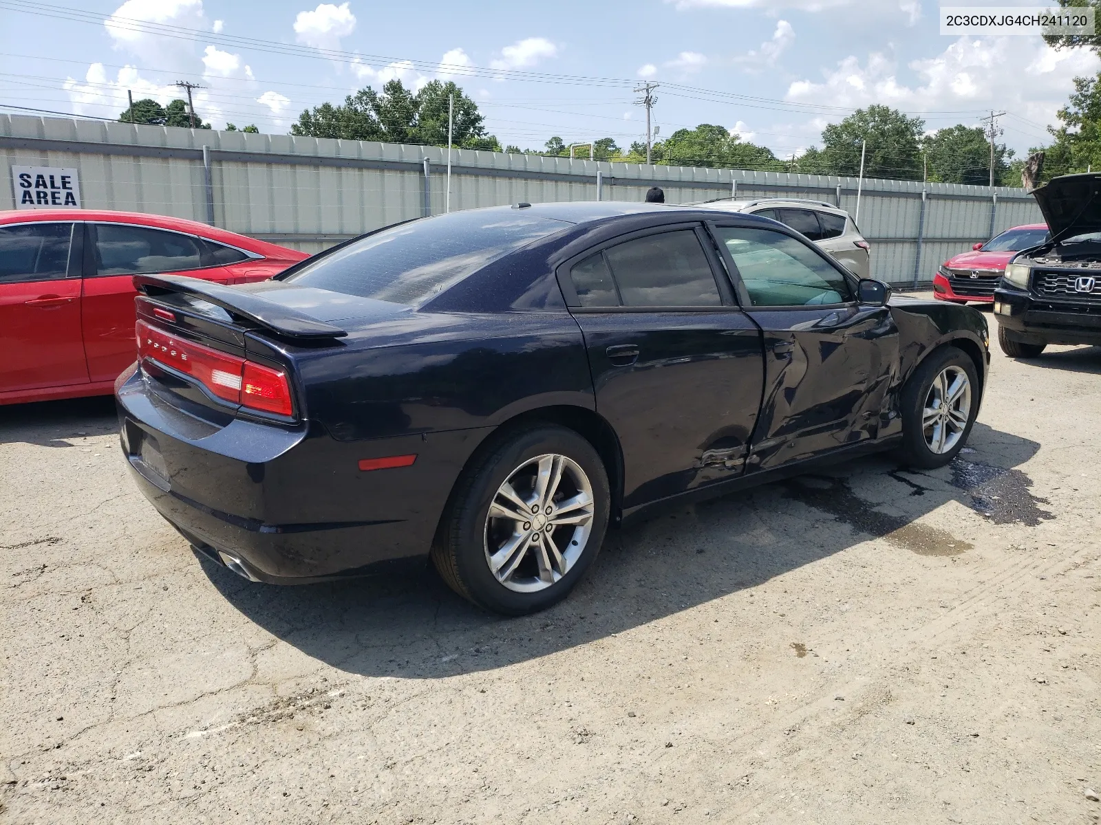 2012 Dodge Charger Sxt VIN: 2C3CDXJG4CH241120 Lot: 61922034