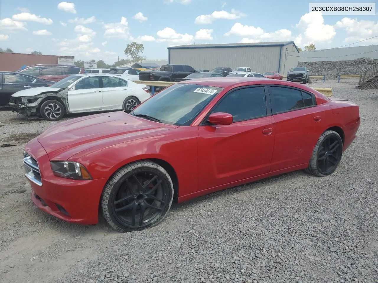 2012 Dodge Charger Se VIN: 2C3CDXBG8CH258307 Lot: 67454674