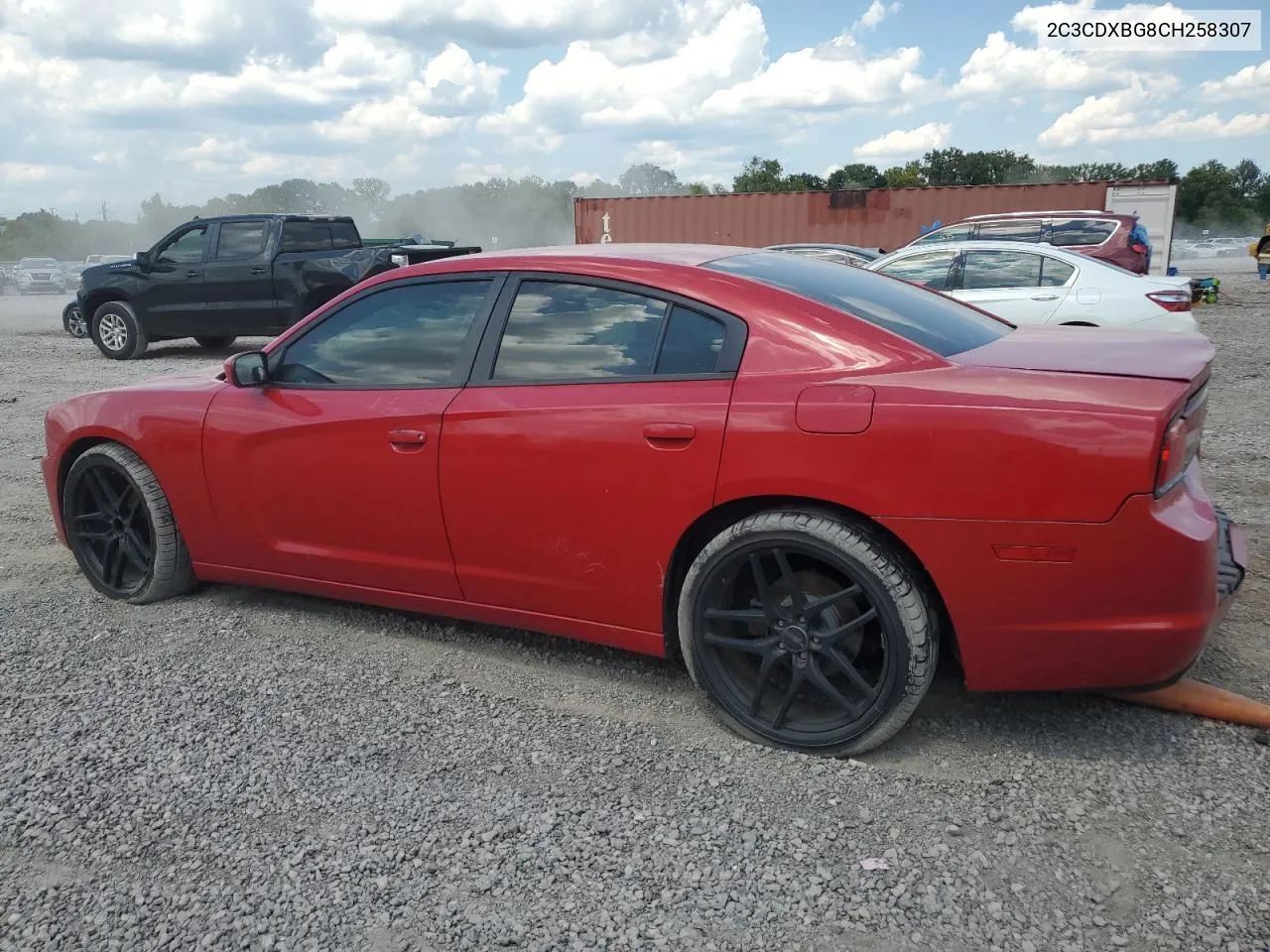 2012 Dodge Charger Se VIN: 2C3CDXBG8CH258307 Lot: 67454674