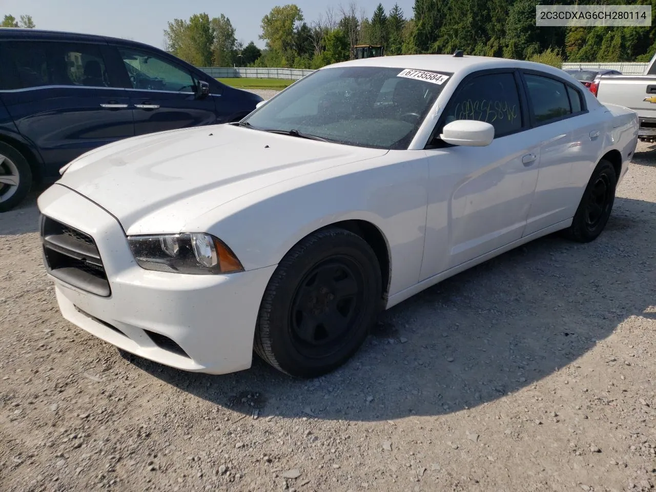 2C3CDXAG6CH280114 2012 Dodge Charger Police