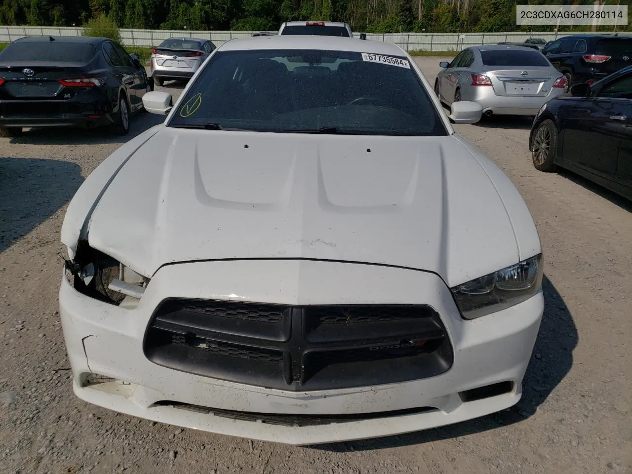 2C3CDXAG6CH280114 2012 Dodge Charger Police