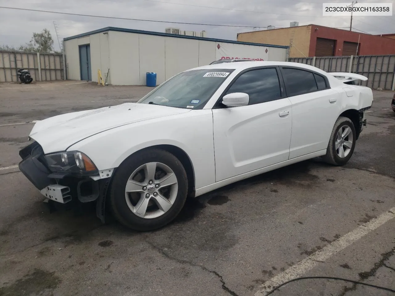 2012 Dodge Charger Se VIN: 2C3CDXBGXCH163358 Lot: 69029994