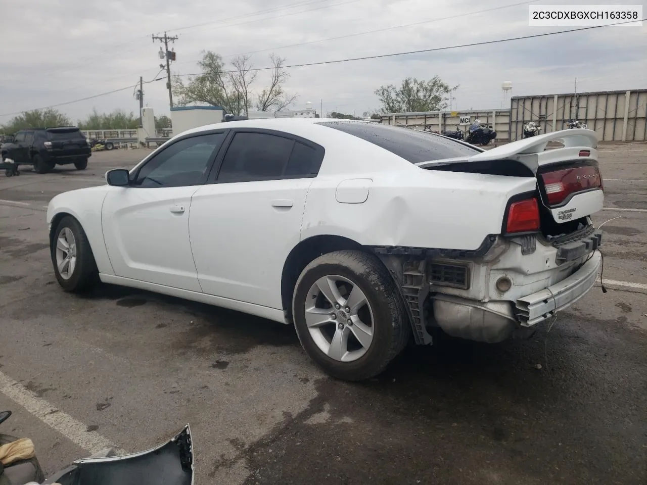 2012 Dodge Charger Se VIN: 2C3CDXBGXCH163358 Lot: 69029994