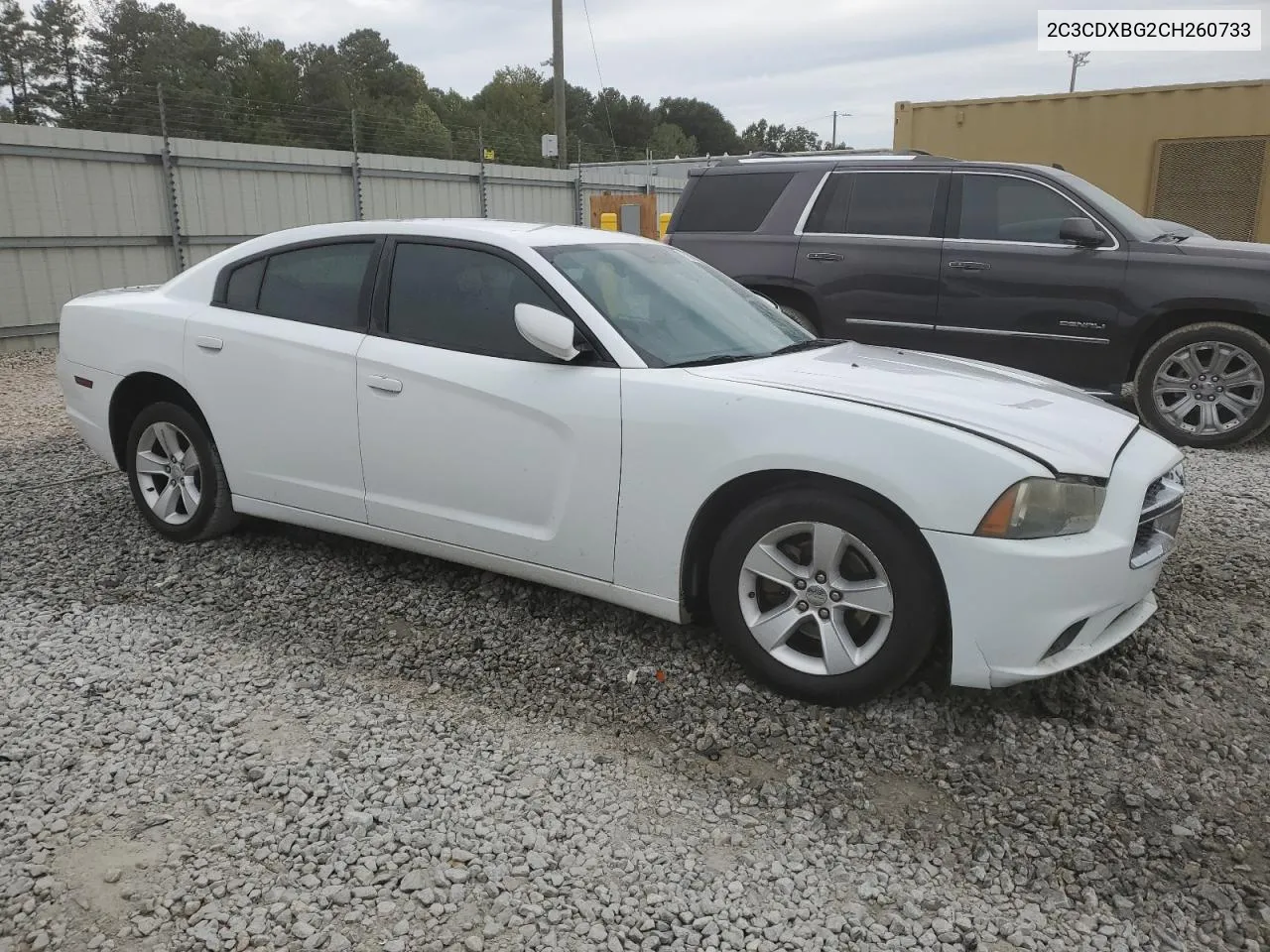 2012 Dodge Charger Se VIN: 2C3CDXBG2CH260733 Lot: 71080674