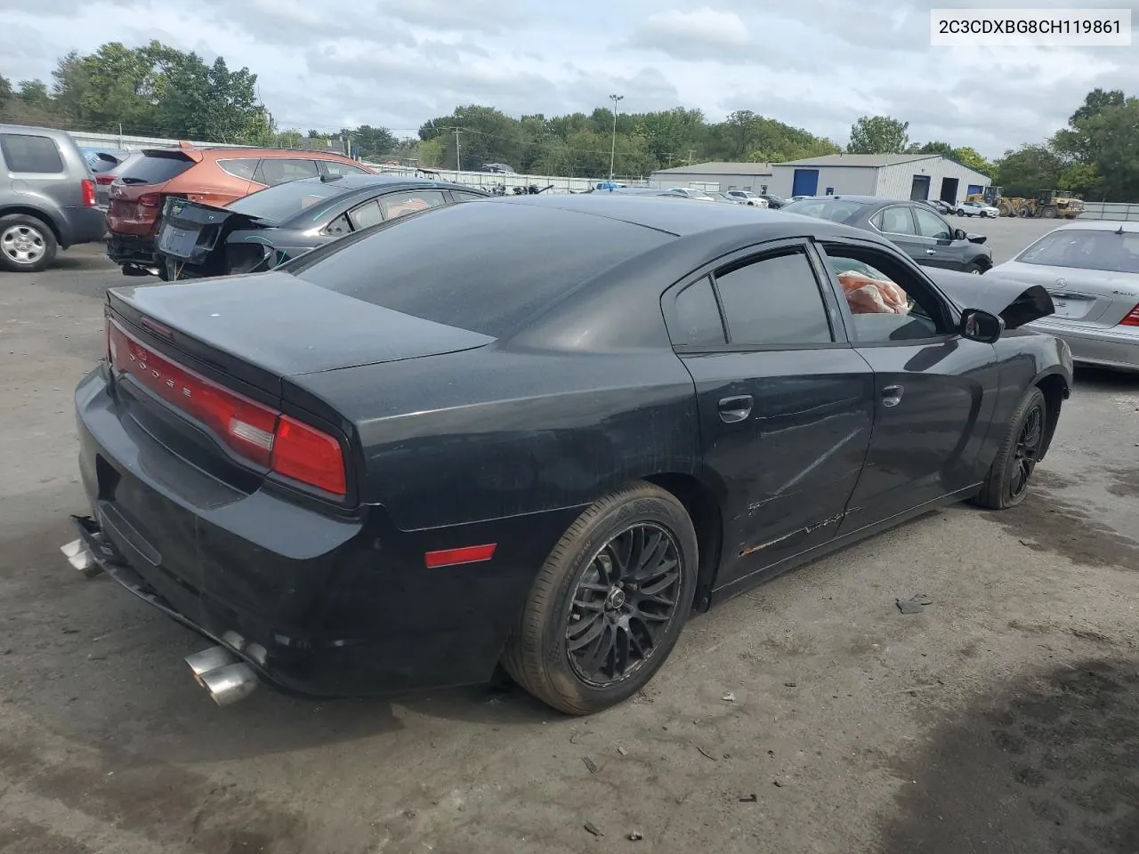 2012 Dodge Charger Se VIN: 2C3CDXBG8CH119861 Lot: 71381844