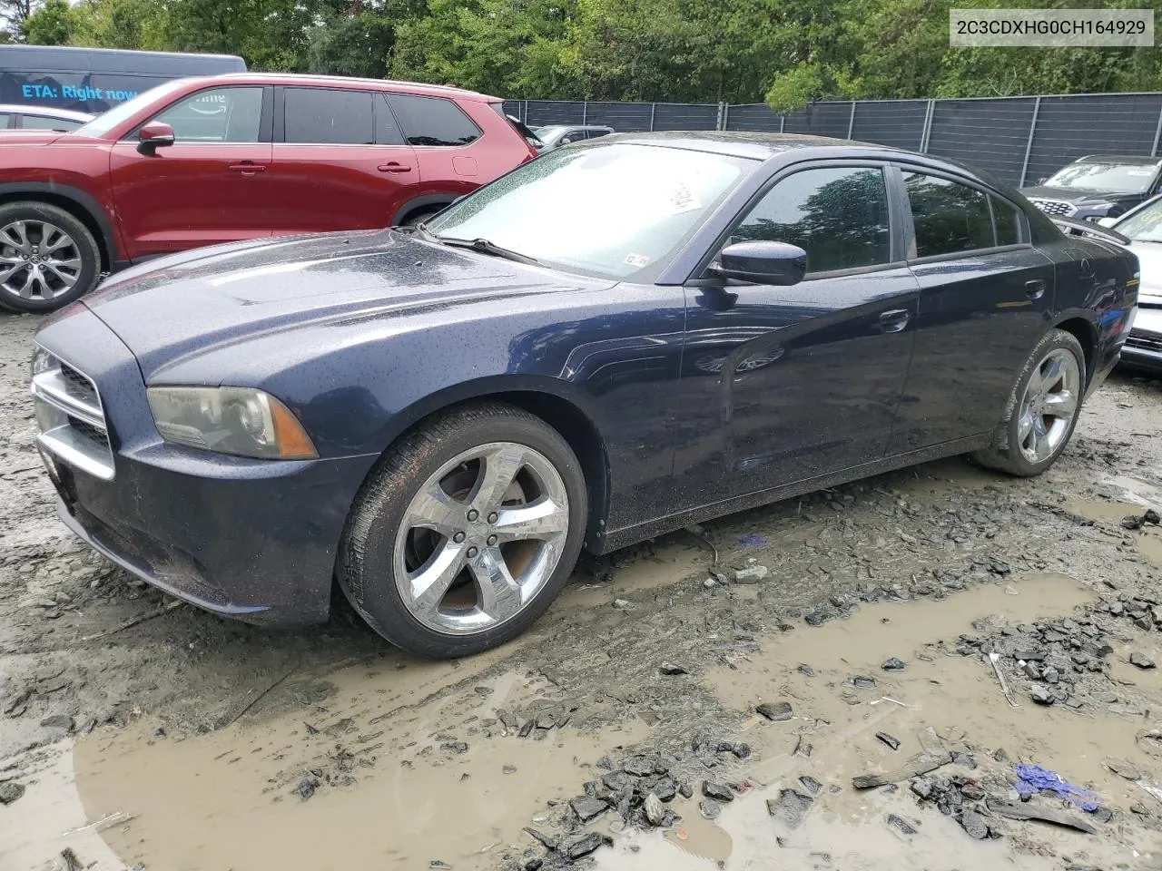 2012 Dodge Charger Sxt VIN: 2C3CDXHG0CH164929 Lot: 72173684