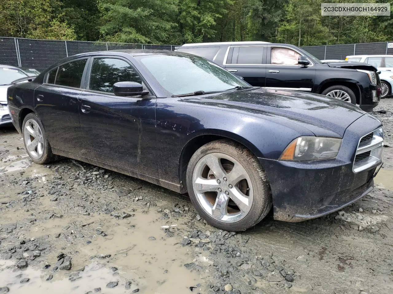 2012 Dodge Charger Sxt VIN: 2C3CDXHG0CH164929 Lot: 72173684