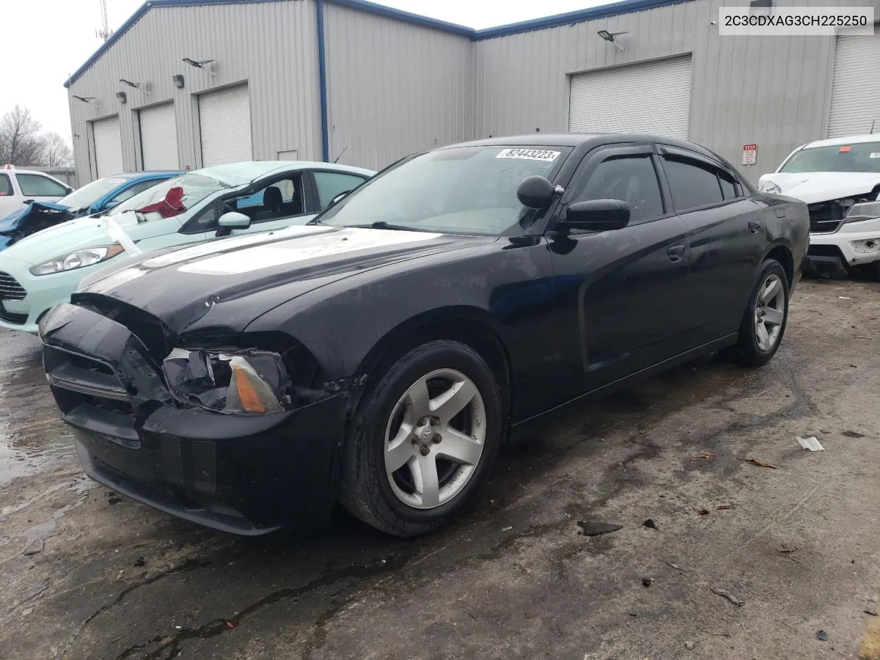 2012 Dodge Charger Police VIN: 2C3CDXAG3CH225250 Lot: 82443223