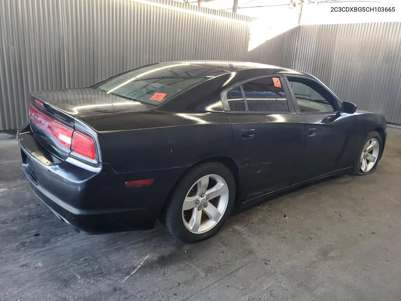2C3CDXBG5CH103665 2012 Dodge Charger Se