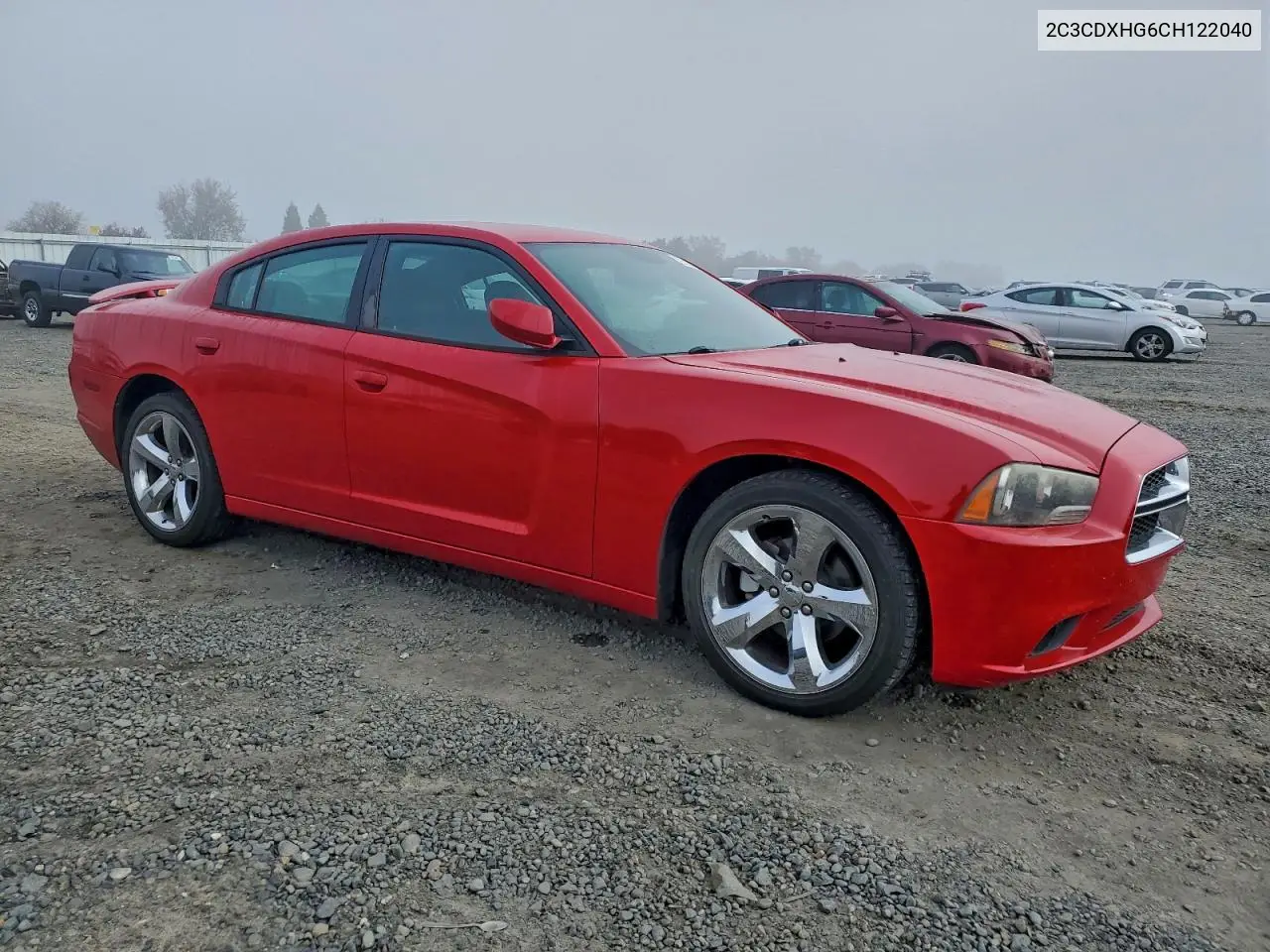 2C3CDXHG6CH122040 2012 Dodge Charger Sxt
