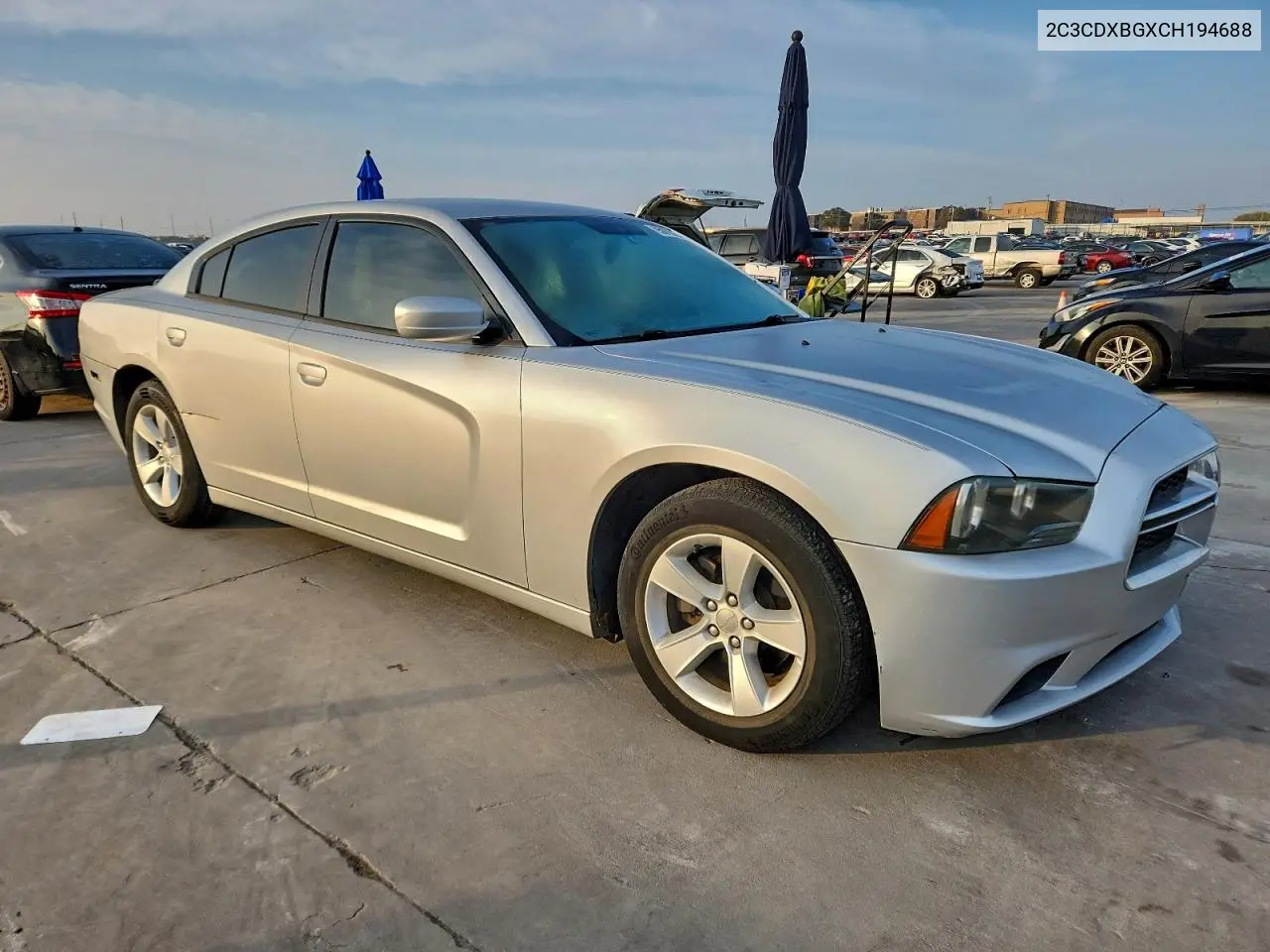 2C3CDXBGXCH194688 2012 Dodge Charger Se