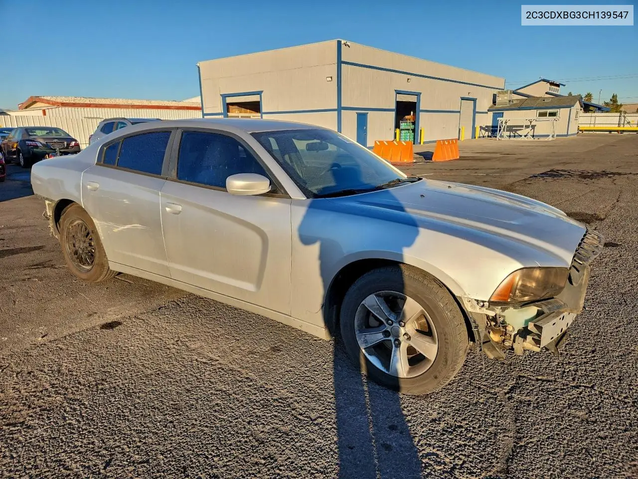 2C3CDXBG3CH139547 2012 Dodge Charger Se