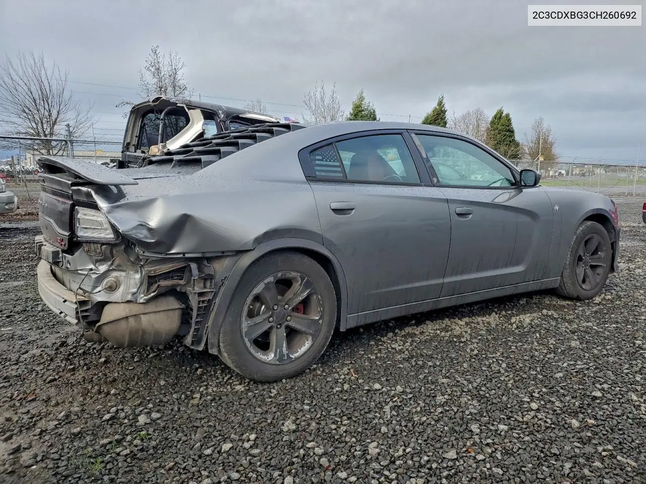 2C3CDXBG3CH260692 2012 Dodge Charger Se