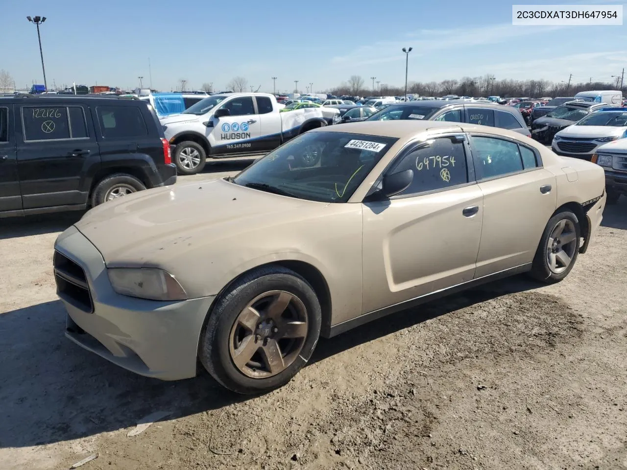 2C3CDXAT3DH647954 2013 Dodge Charger Police