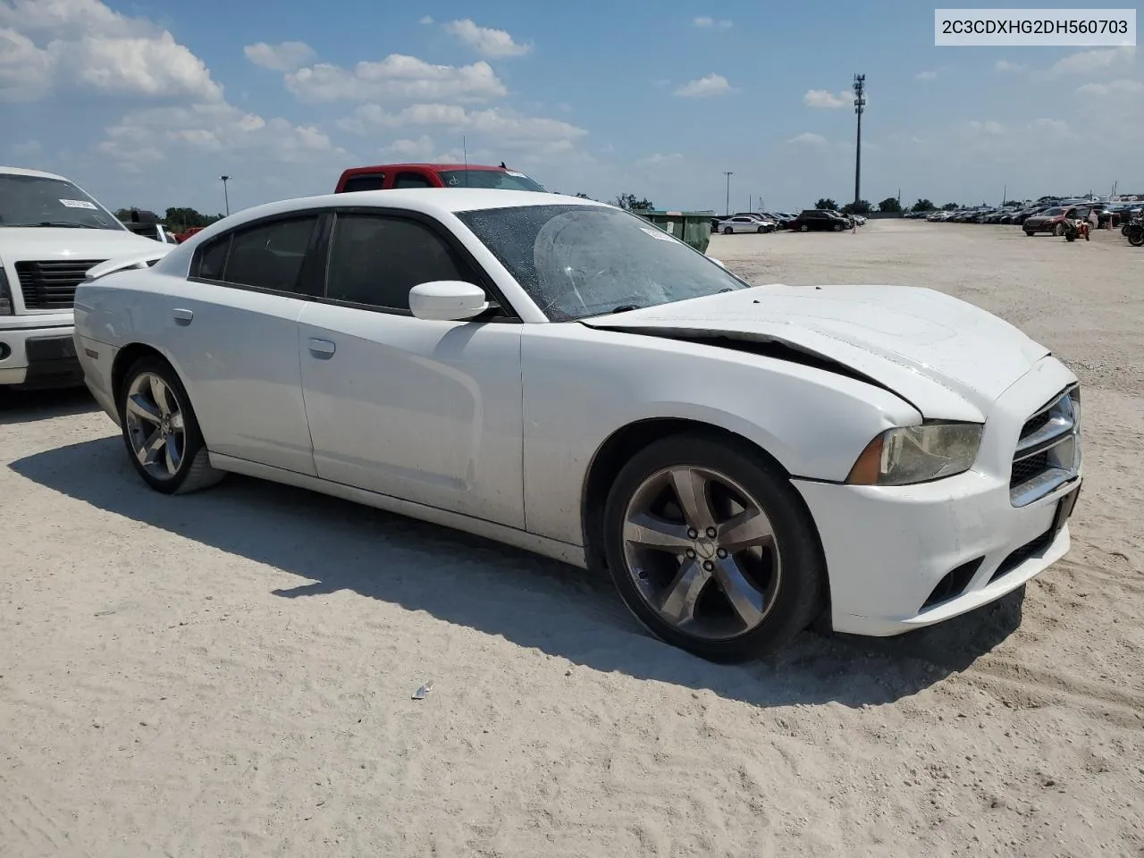 2013 Dodge Charger Sxt VIN: 2C3CDXHG2DH560703 Lot: 53975714