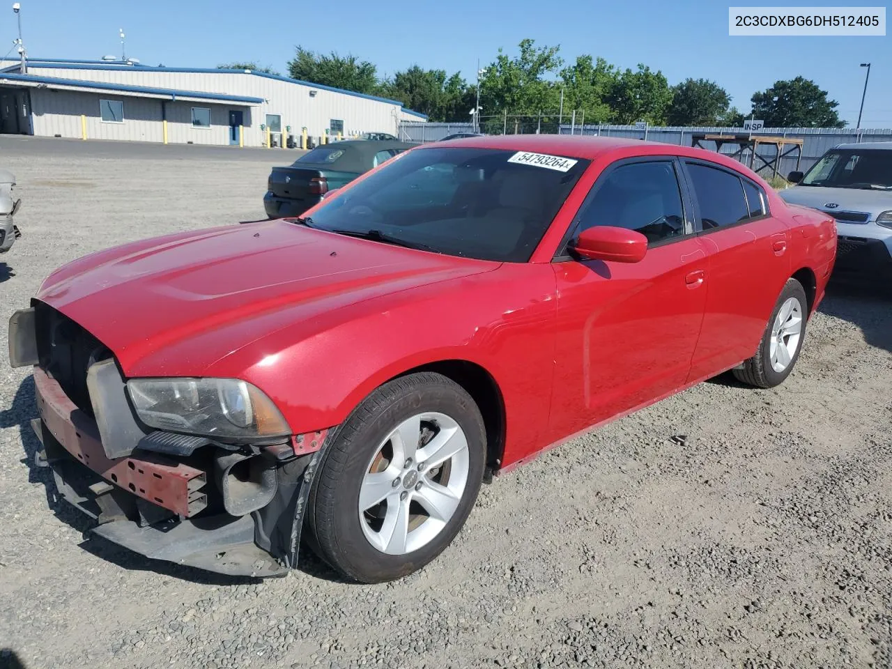 2013 Dodge Charger Se VIN: 2C3CDXBG6DH512405 Lot: 54793264