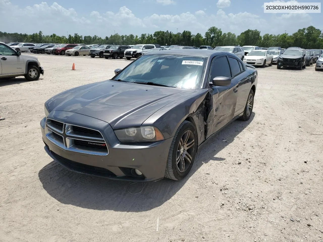 2013 Dodge Charger Sxt VIN: 2C3CDXHG2DH590736 Lot: 61488194