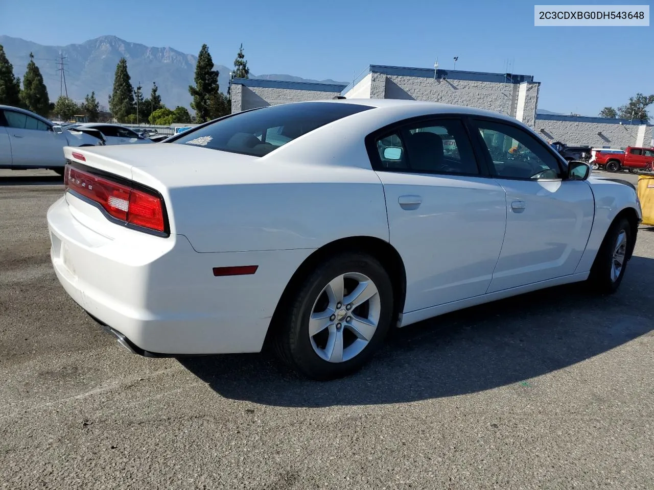 2013 Dodge Charger Se VIN: 2C3CDXBG0DH543648 Lot: 69159614