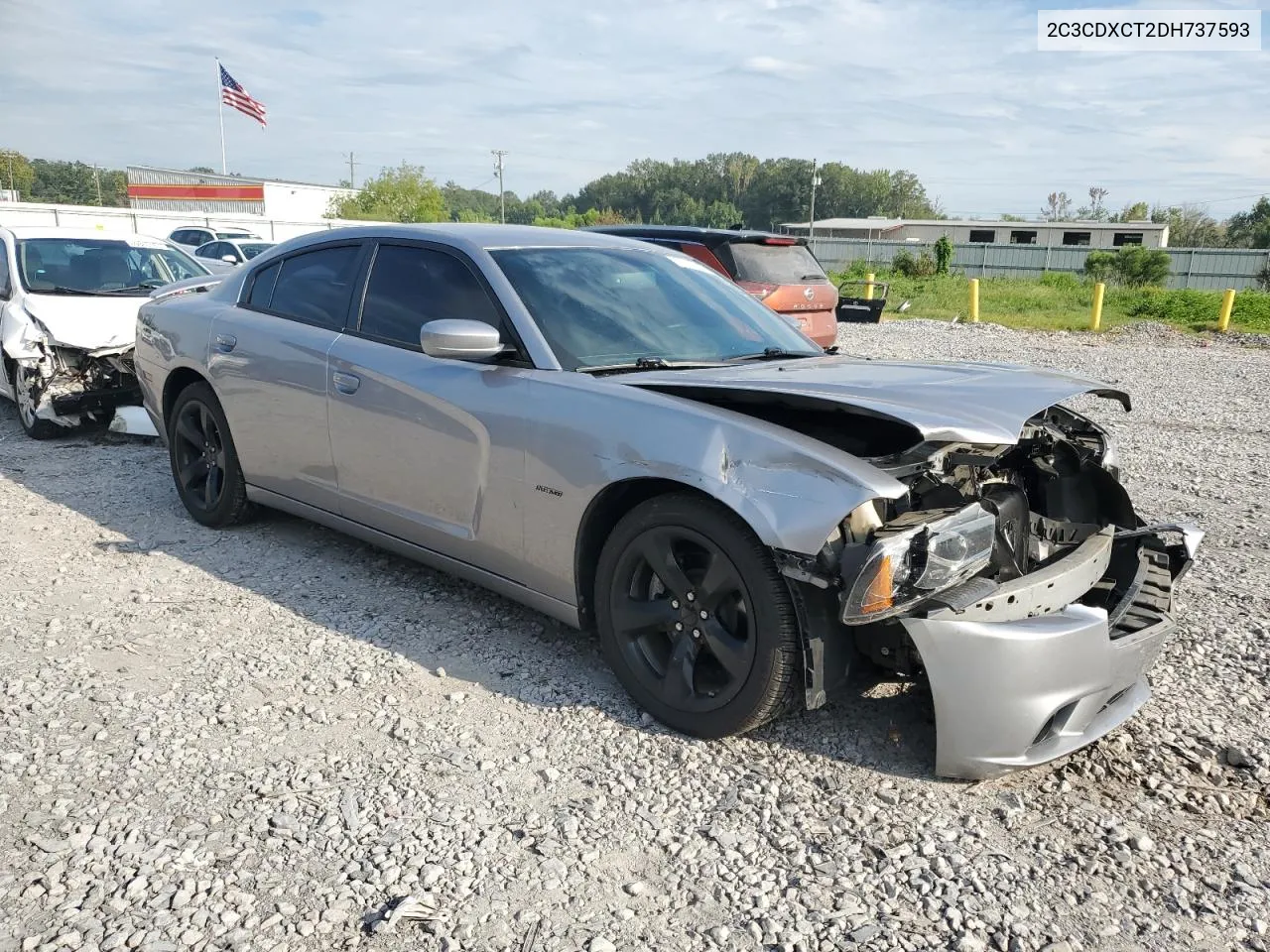 2C3CDXCT2DH737593 2013 Dodge Charger R/T