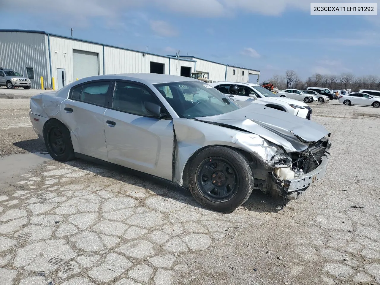 2014 Dodge Charger Police VIN: 2C3CDXAT1EH191292 Lot: 46215674