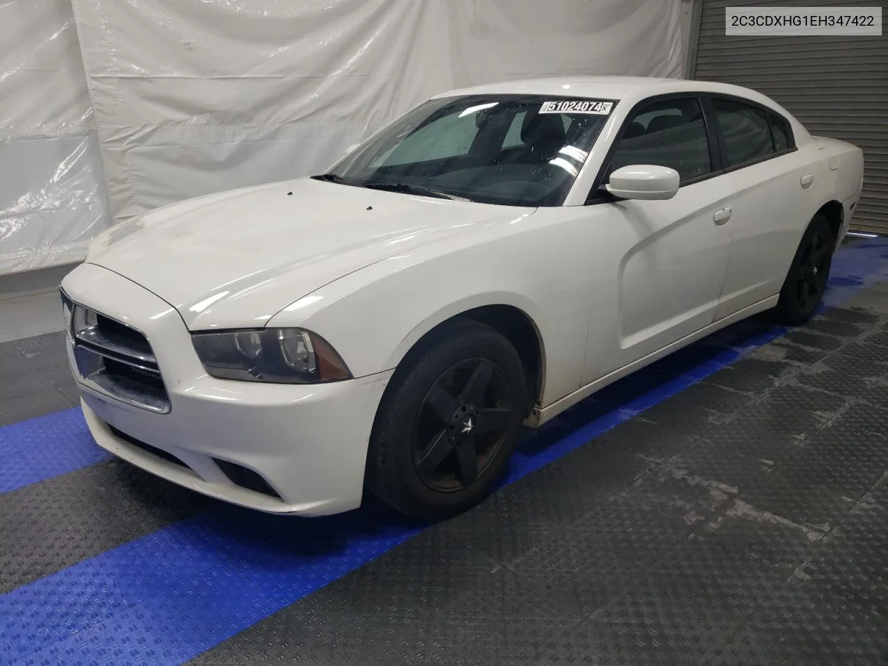 2014 Dodge Charger Sxt VIN: 2C3CDXHG1EH347422 Lot: 51024074