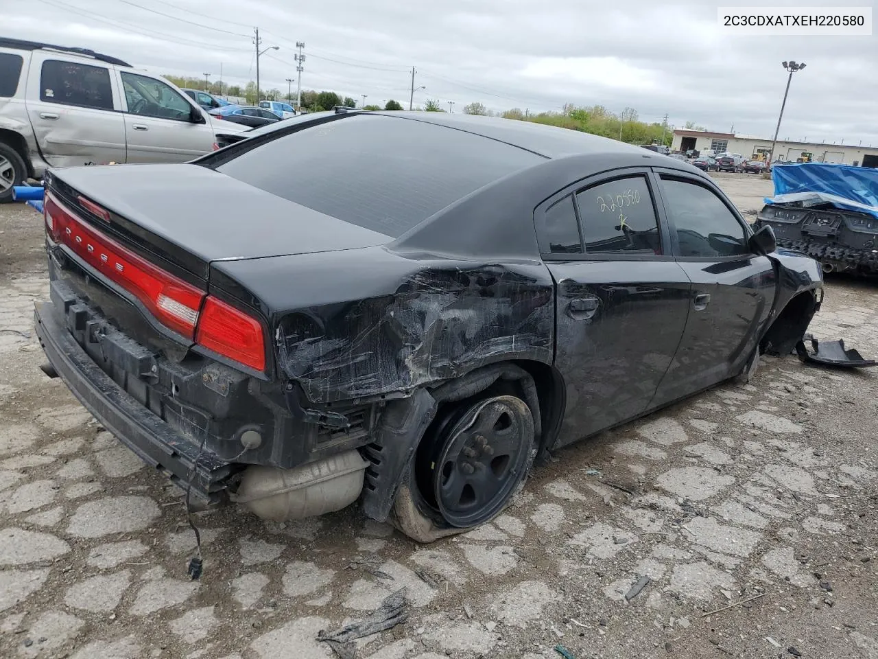 2014 Dodge Charger Police VIN: 2C3CDXATXEH220580 Lot: 52202024