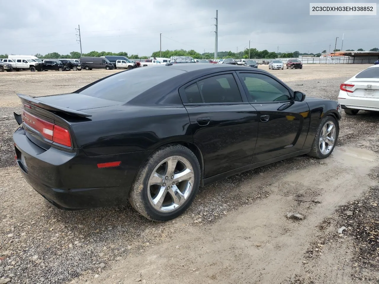 2014 Dodge Charger Sxt VIN: 2C3CDXHG3EH338852 Lot: 53754064