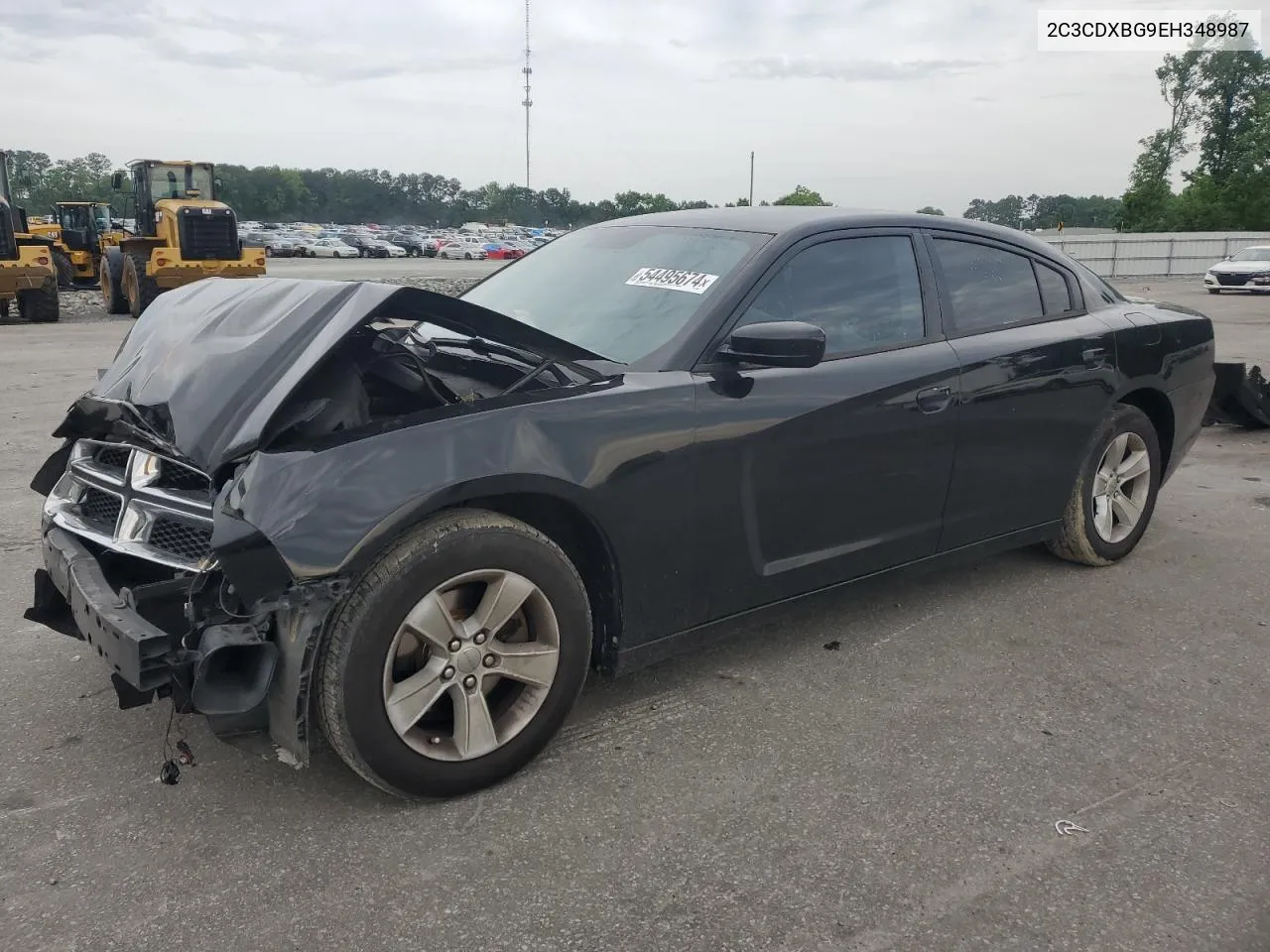 2014 Dodge Charger Se VIN: 2C3CDXBG9EH348987 Lot: 54495674