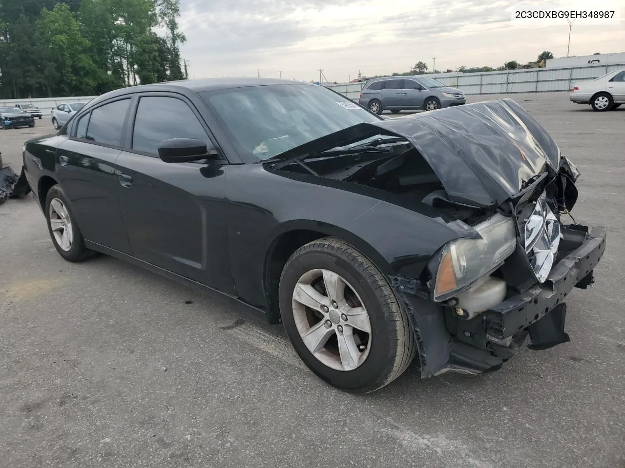 2014 Dodge Charger Se VIN: 2C3CDXBG9EH348987 Lot: 54495674