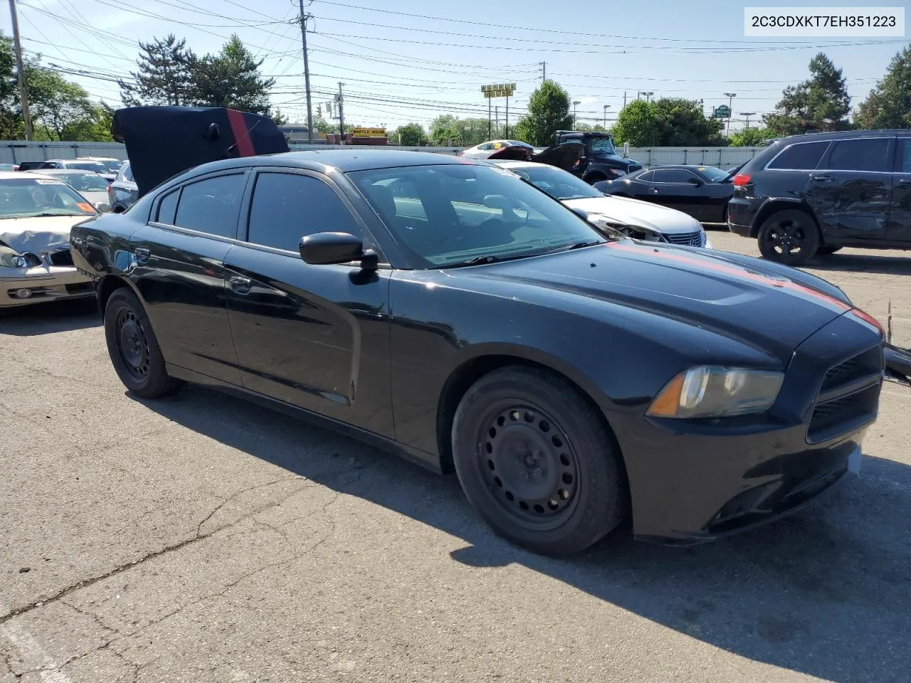 2014 Dodge Charger Police VIN: 2C3CDXKT7EH351223 Lot: 55001784