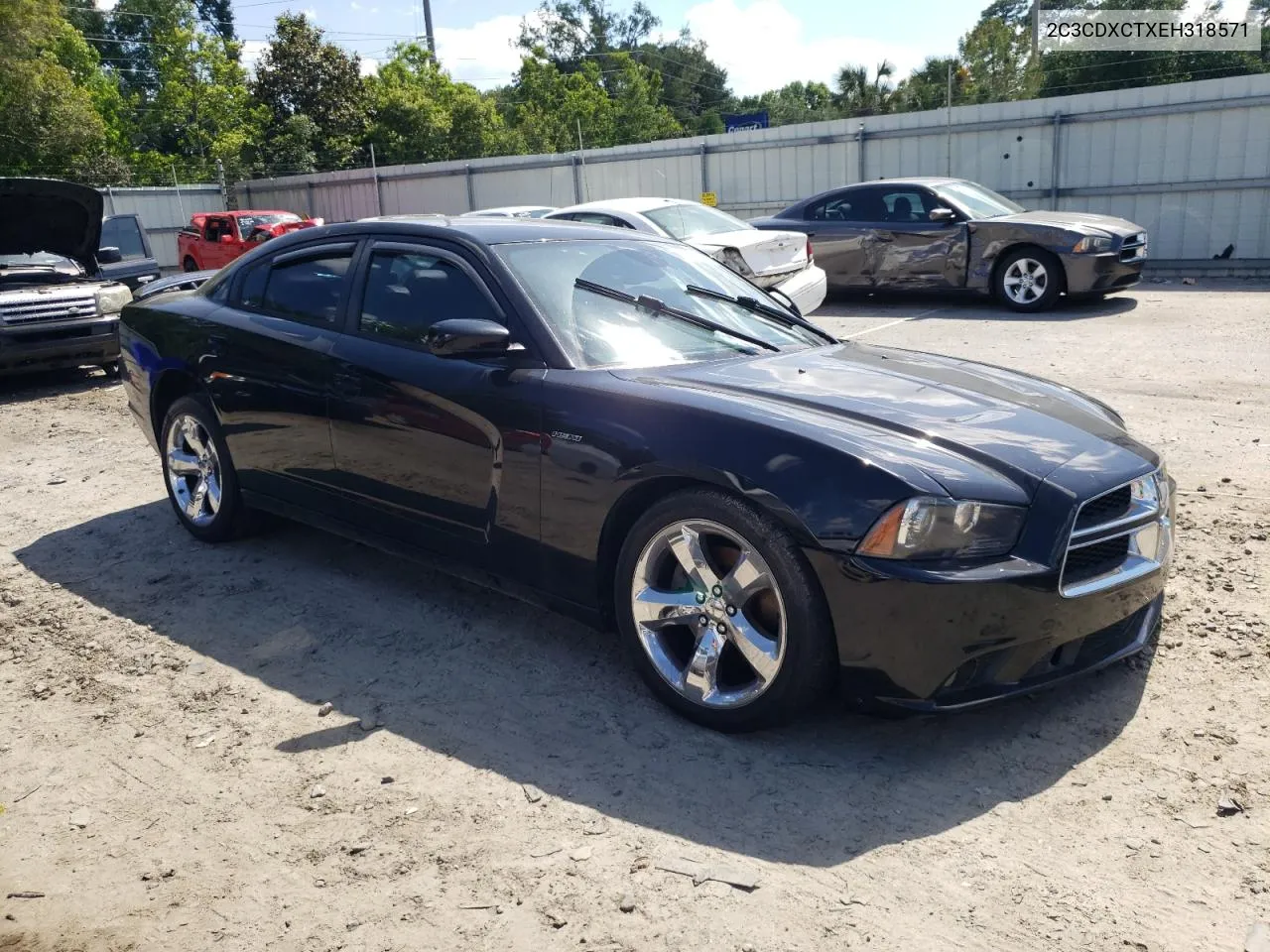 2014 Dodge Charger R/T VIN: 2C3CDXCTXEH318571 Lot: 55124404