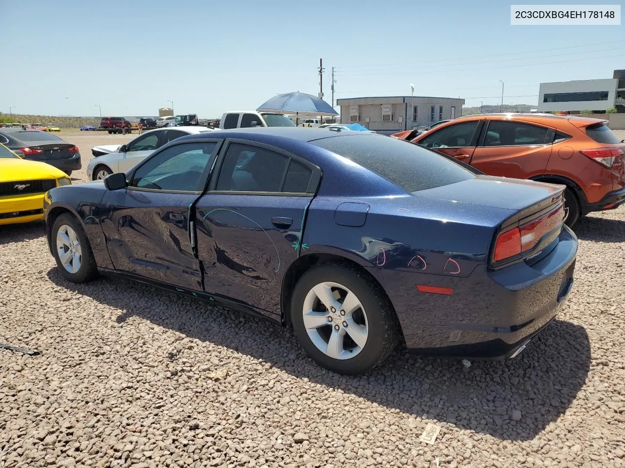 2014 Dodge Charger Se VIN: 2C3CDXBG4EH178148 Lot: 55734094