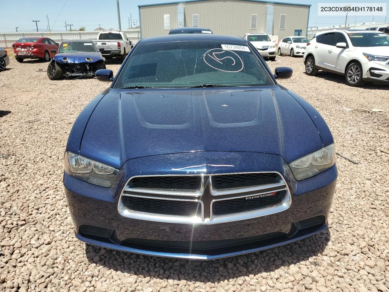 2014 Dodge Charger Se VIN: 2C3CDXBG4EH178148 Lot: 55734094