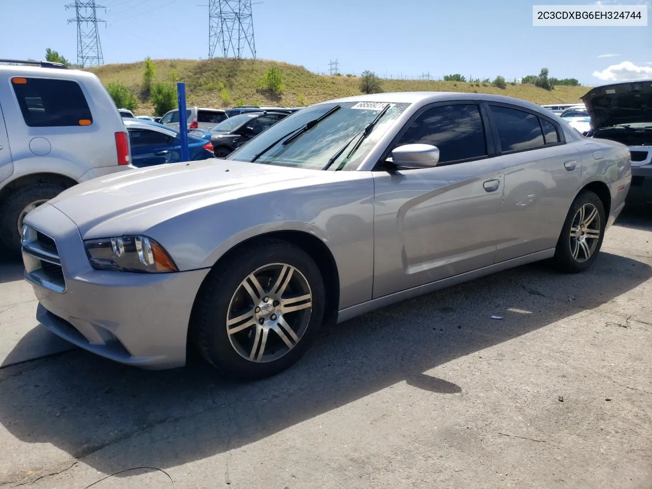 2014 Dodge Charger Se VIN: 2C3CDXBG6EH324744 Lot: 68569214