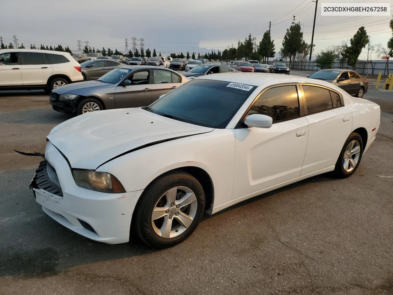 2014 Dodge Charger Sxt VIN: 2C3CDXHG8EH267258 Lot: 69884554