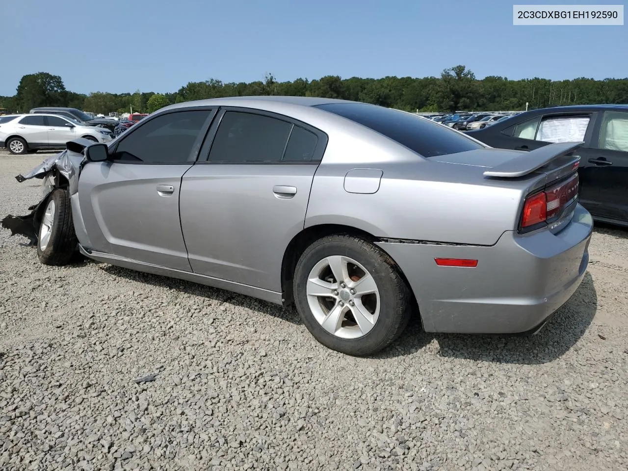 2014 Dodge Charger Se VIN: 2C3CDXBG1EH192590 Lot: 70505684