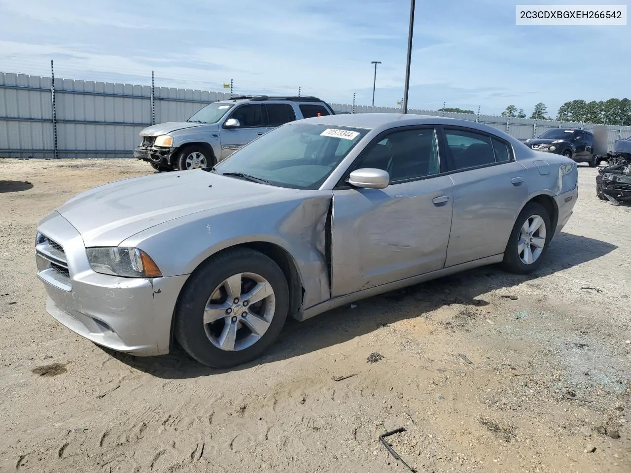 2014 Dodge Charger Se VIN: 2C3CDXBGXEH266542 Lot: 70573344