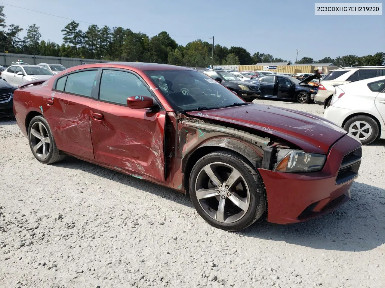 2014 Dodge Charger Sxt VIN: 2C3CDXHG7EH219220 Lot: 70830734