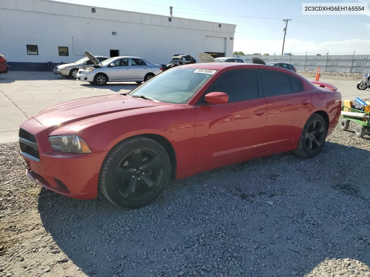 2014 Dodge Charger Sxt VIN: 2C3CDXHG6EH165554 Lot: 70974084