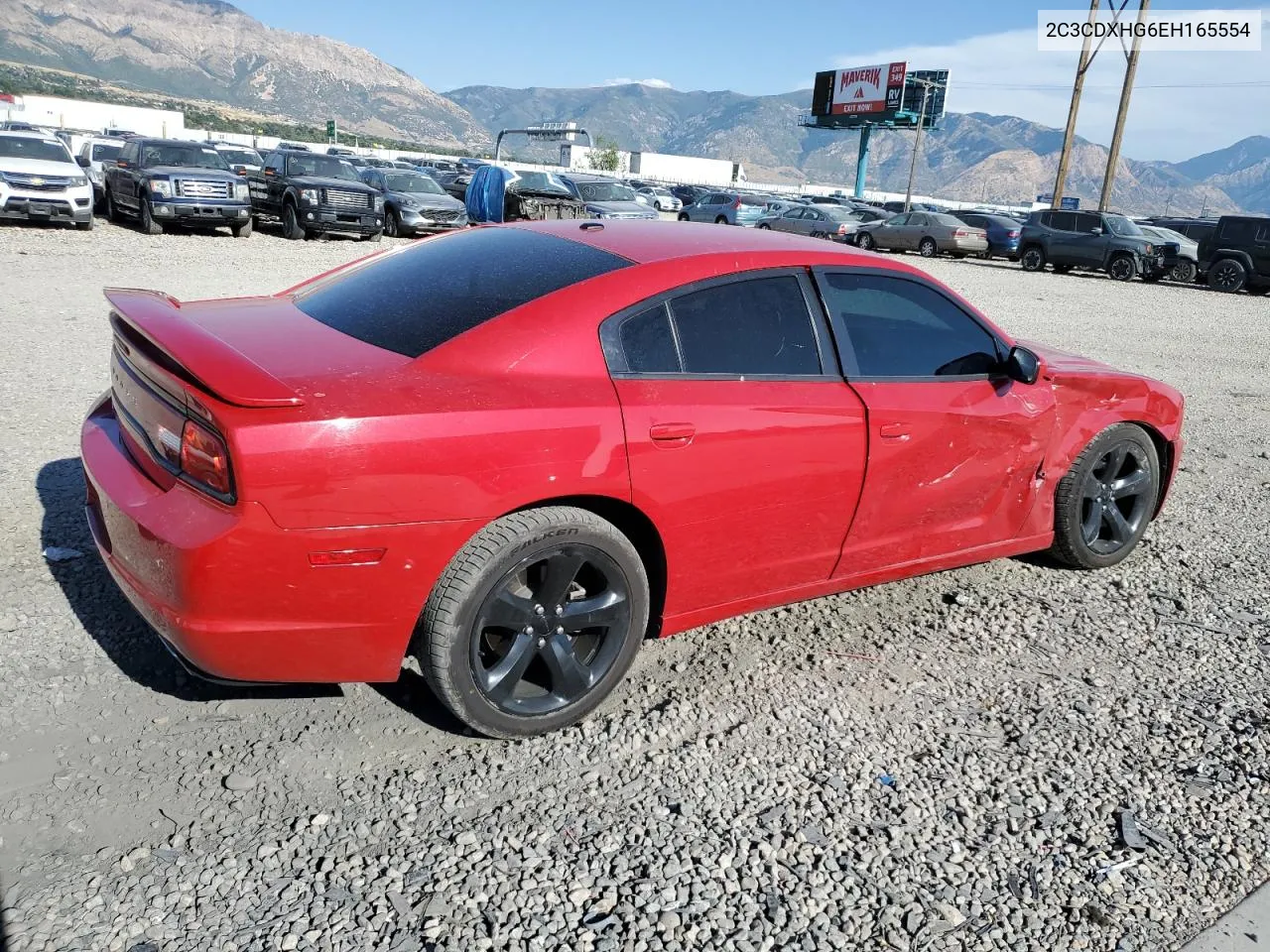 2014 Dodge Charger Sxt VIN: 2C3CDXHG6EH165554 Lot: 70974084