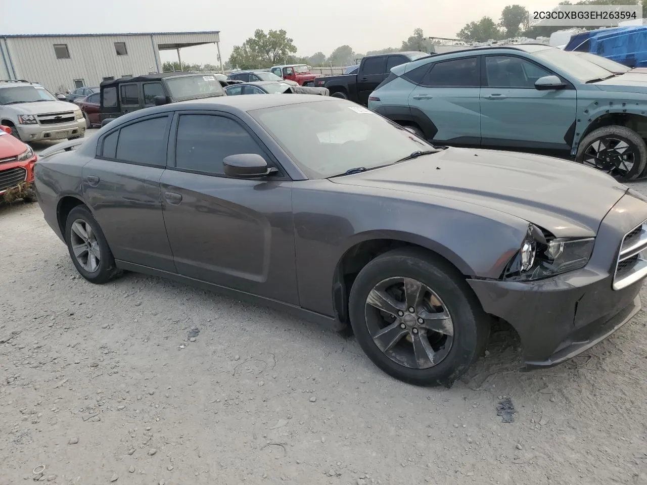 2014 Dodge Charger Se VIN: 2C3CDXBG3EH263594 Lot: 71217224