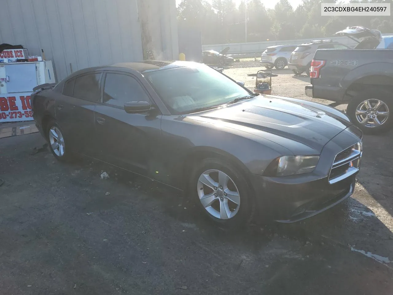 2014 Dodge Charger Se VIN: 2C3CDXBG4EH240597 Lot: 71226164