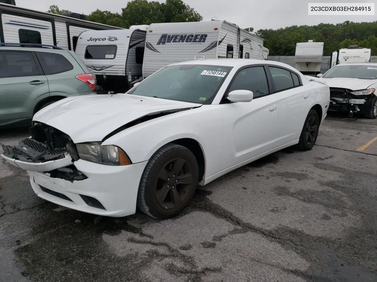 2014 Dodge Charger Se VIN: 2C3CDXBG3EH284915 Lot: 71248144