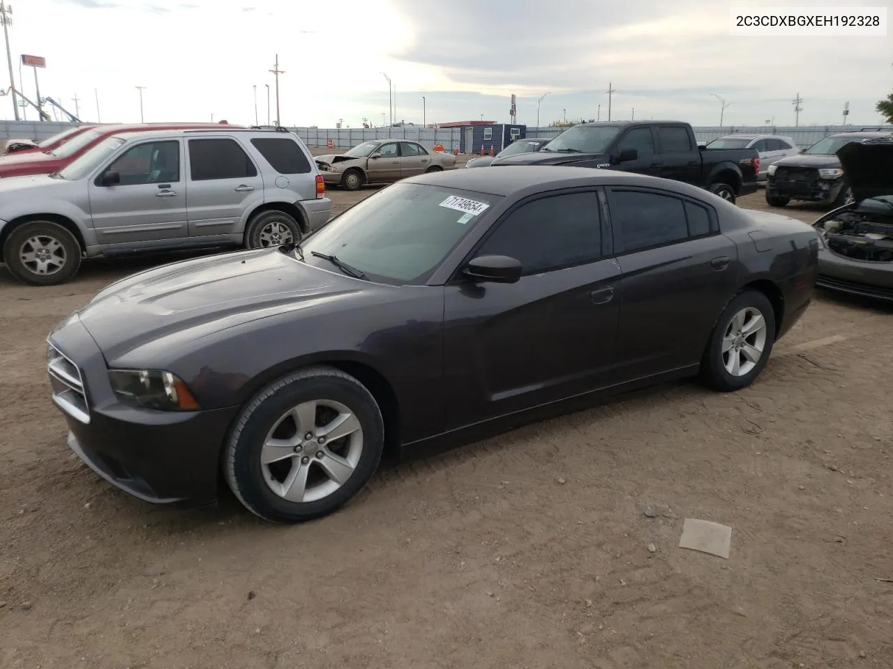 2014 Dodge Charger Se VIN: 2C3CDXBGXEH192328 Lot: 71749654