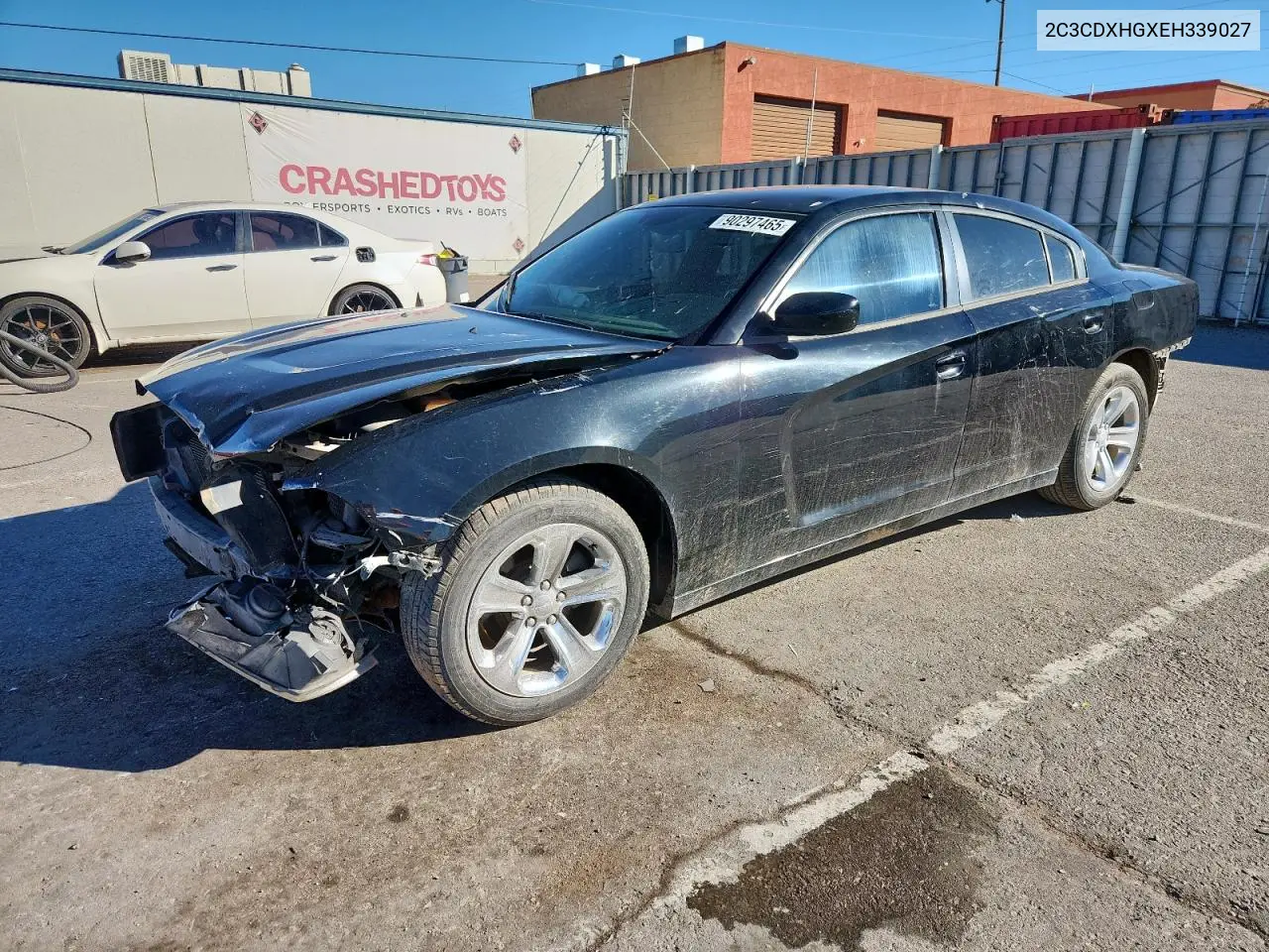 2C3CDXHGXEH339027 2014 Dodge Charger Sxt