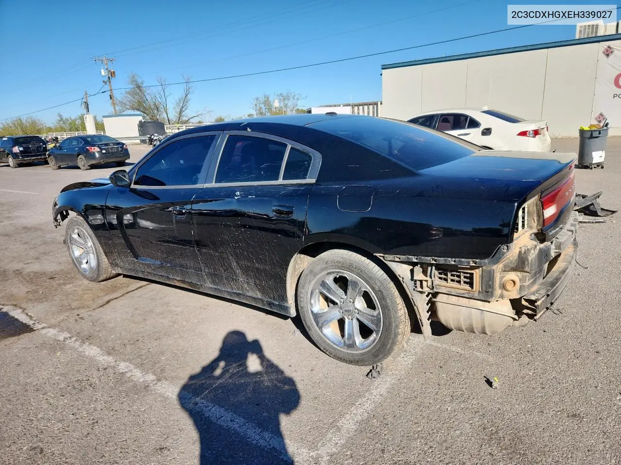 2C3CDXHGXEH339027 2014 Dodge Charger Sxt