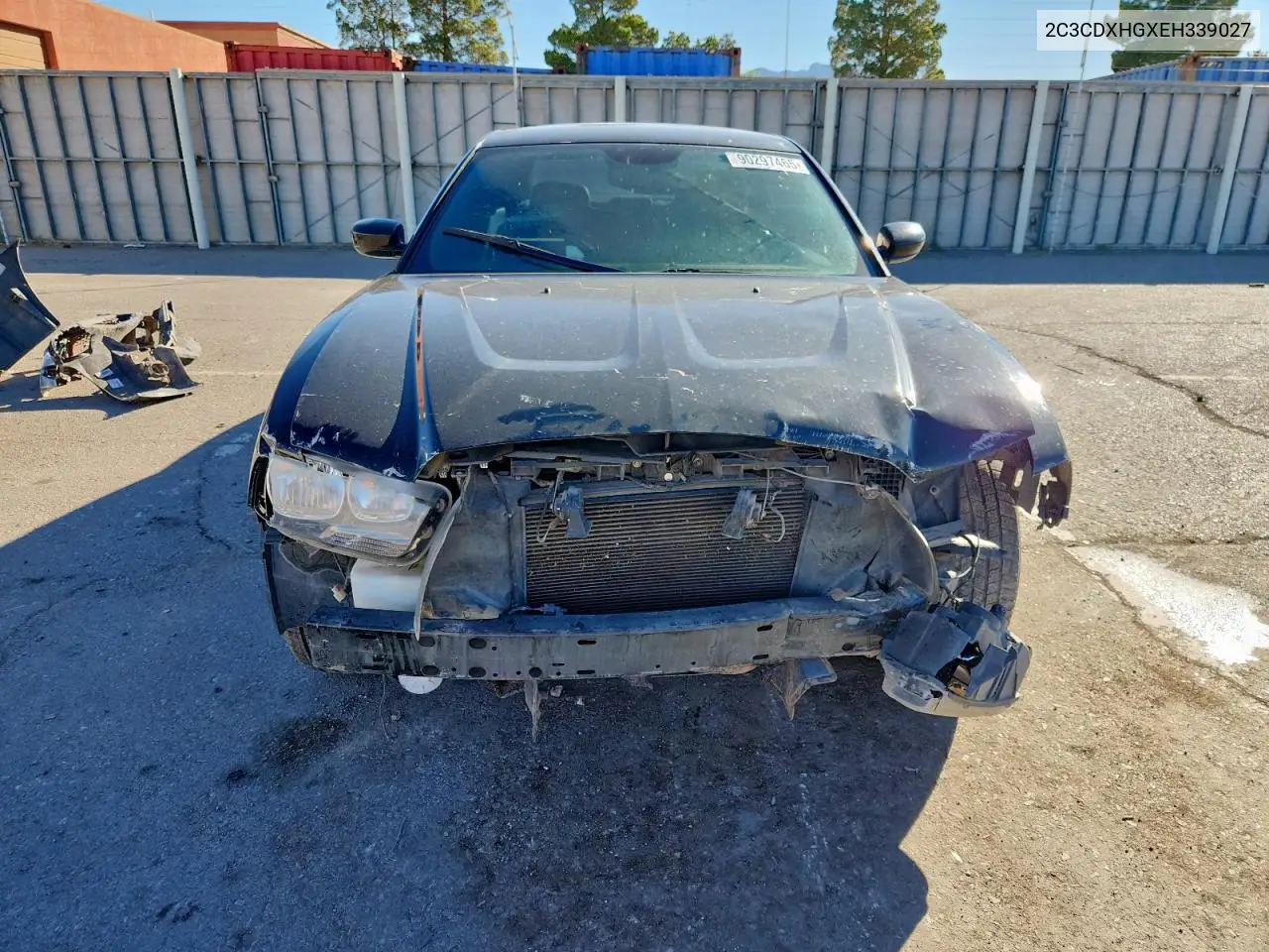 2C3CDXHGXEH339027 2014 Dodge Charger Sxt
